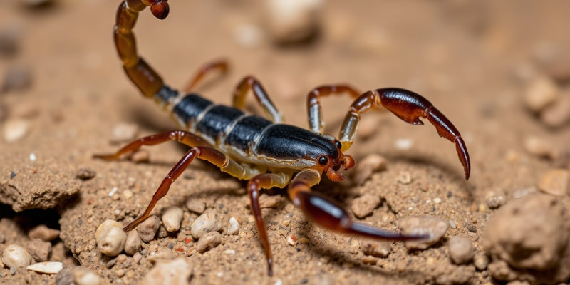 Phylum Arthropoda: Class Arachnida Flashcards