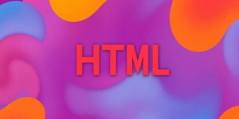 Markup Languages: HTML Overview