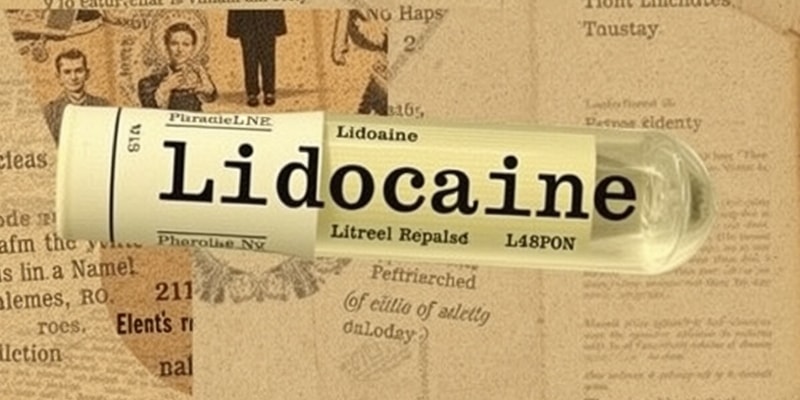 Lidocaine Drug Cards