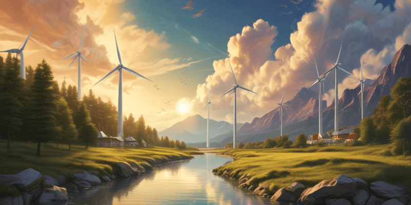 Renewable Energy Sources Quiz