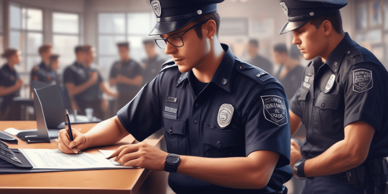 Police Recruitment Testing Procedures