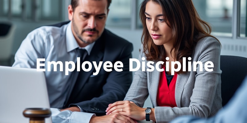 Employee Discipline Procedures Quiz