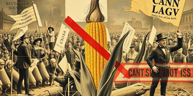 Anti Corn Law League Flashcards