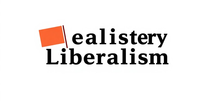 Idealist Theory and Liberalism in IR