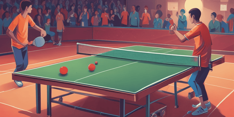 Table Tennis Service Rules