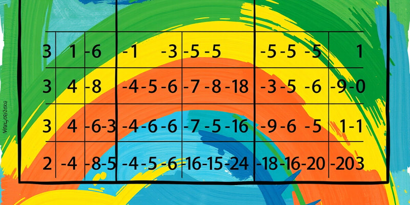 Multiplication Table of 5 Quiz