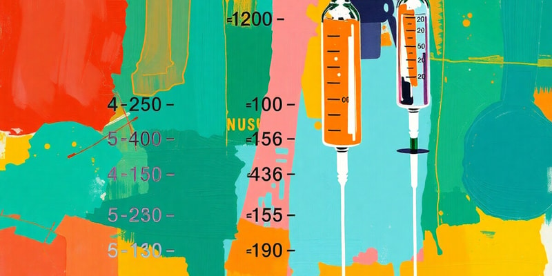 Nursing Dosage Calculations Quiz