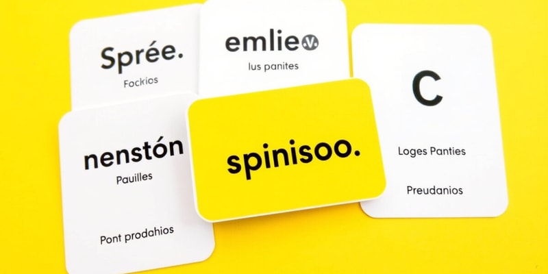 Spanish Words Starting with O Flashcards