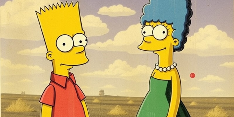 Bart and Lisa Simpson Comparison Flashcards