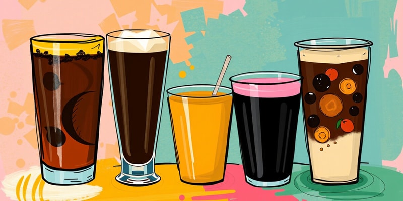 Beverage Types and Components Quiz