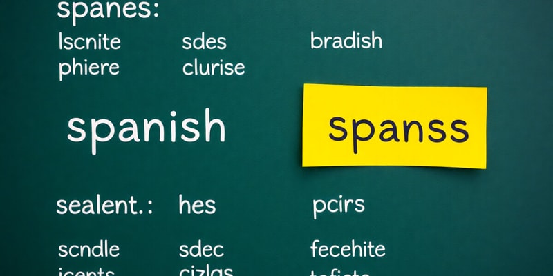 Spanish Verbs: Common Activities