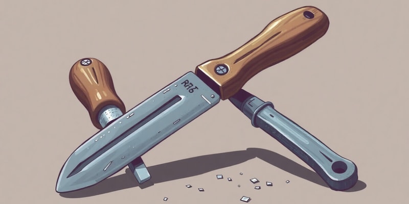 Hand Tools and File Types Quiz