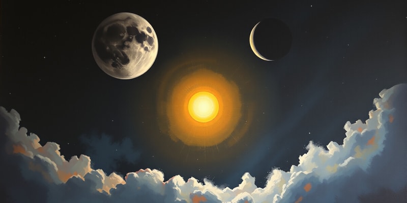 Earth-Moon-Sun System Flashcards