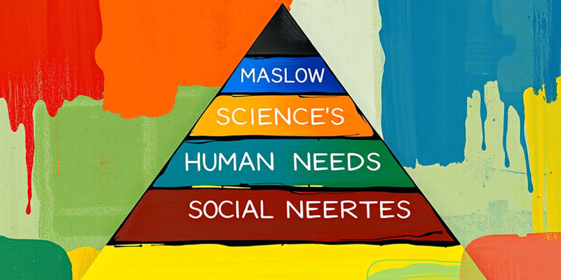 Necesidades Humanas y Pirámide de Maslow