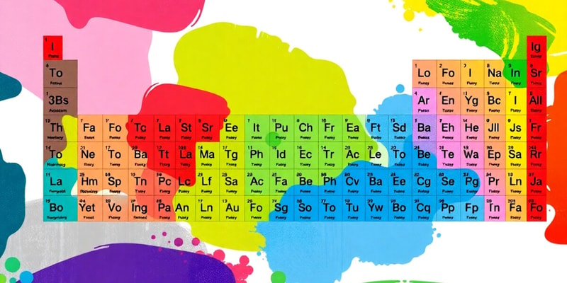 The Periodic Table and Its History