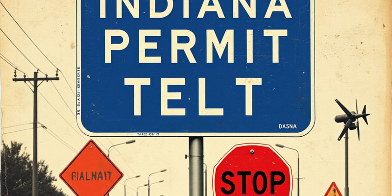 Indiana Permit Test Flashcards