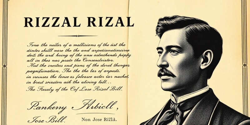 Philippine History: The Rizal Bill