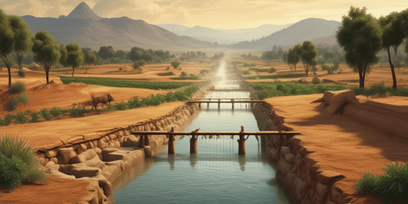 Ancient Civilizations and Irrigation Systems