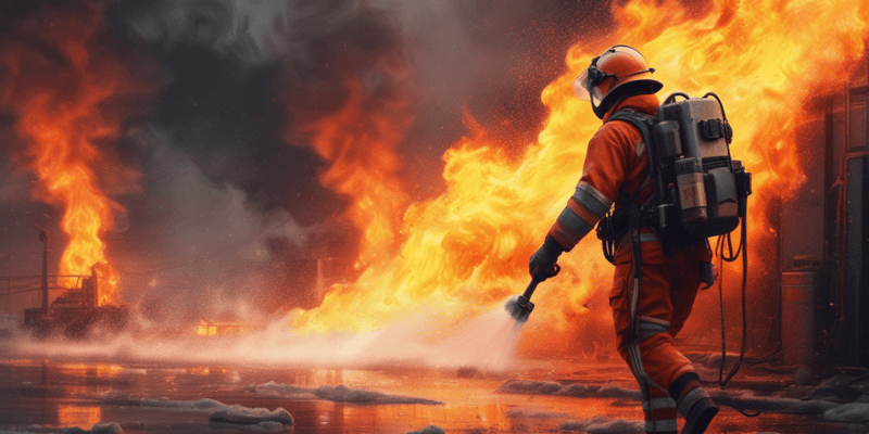 Uso de Espumas en Incendios Industriales