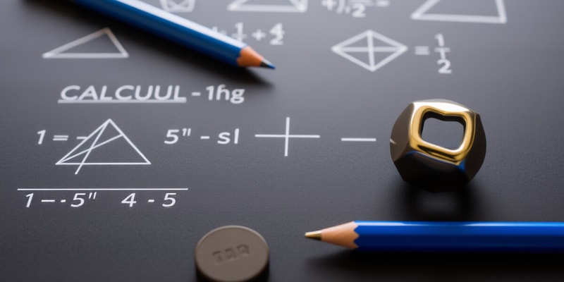 Key Areas of Mathematics Quiz