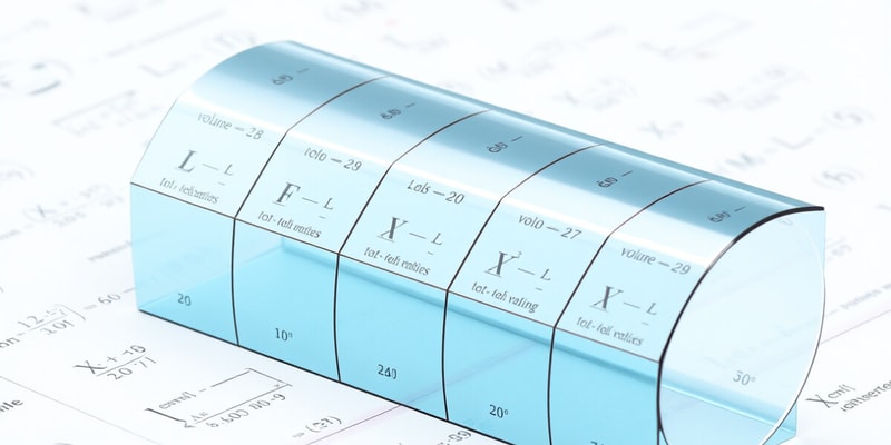 Volume Formulas for Shapes