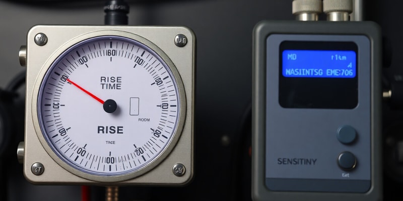 Measurement Systems: Rise Time and Sensitivity