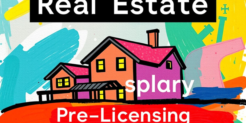 N.C. Real Estate Pre-Licensing Flashcards
