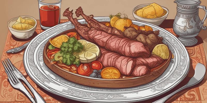 Traditional Spanish-speaking Country Meals Quiz
