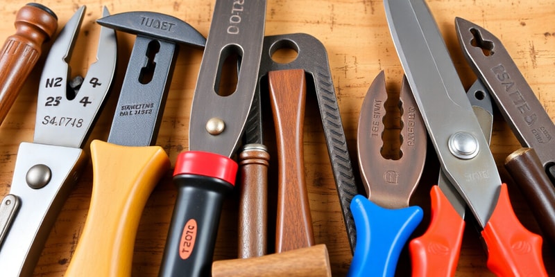 Hand Tools Overview Quiz