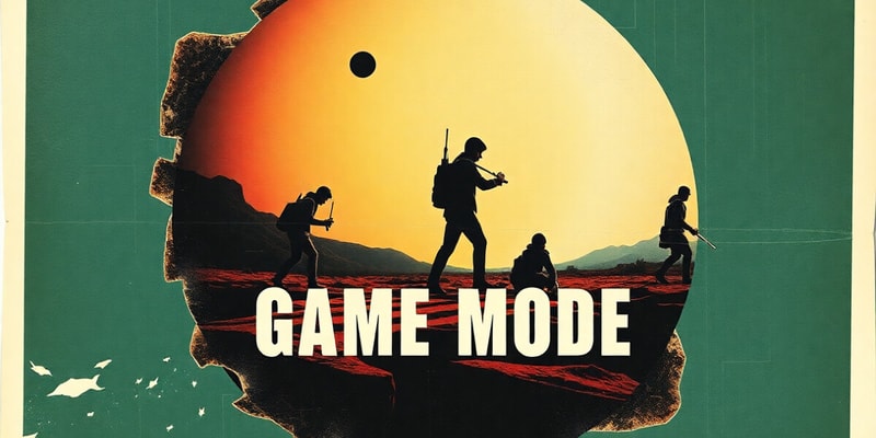 Game Mode Promotional Poster Quiz