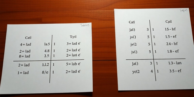 Geometry Unit 1: Logic Concepts