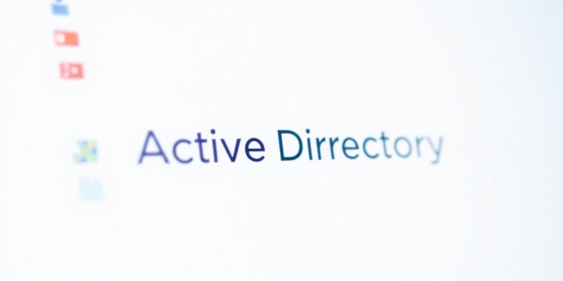 Active Directory Objects Overview