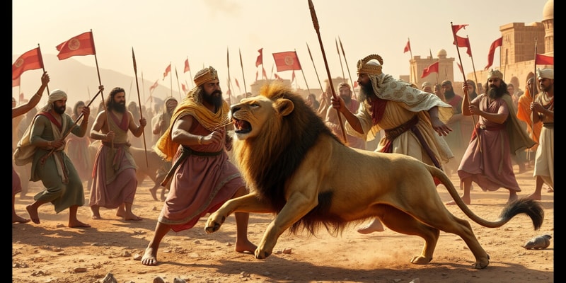 Ancient Assyrian Lion Hunts