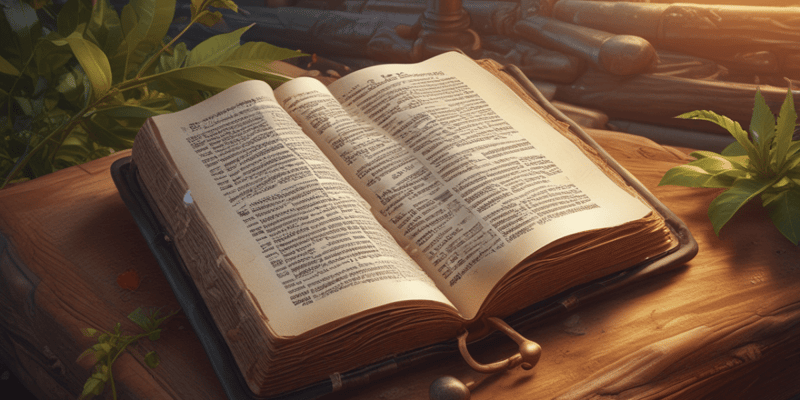 Teachings of the Lord Bible Quiz