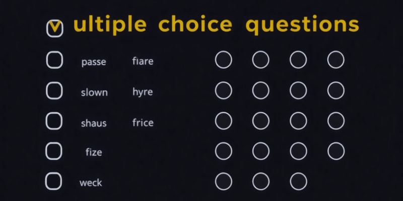 Quiz on Multiple Choice Question Design