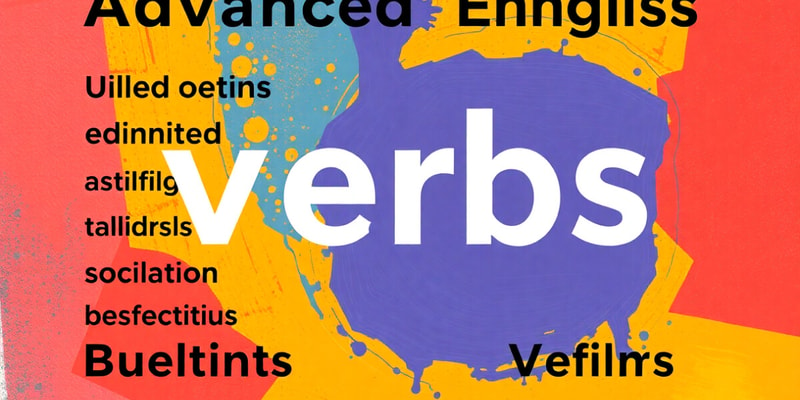 12 Advanced English Verbs