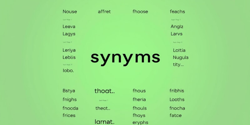 Synonyms Quiz