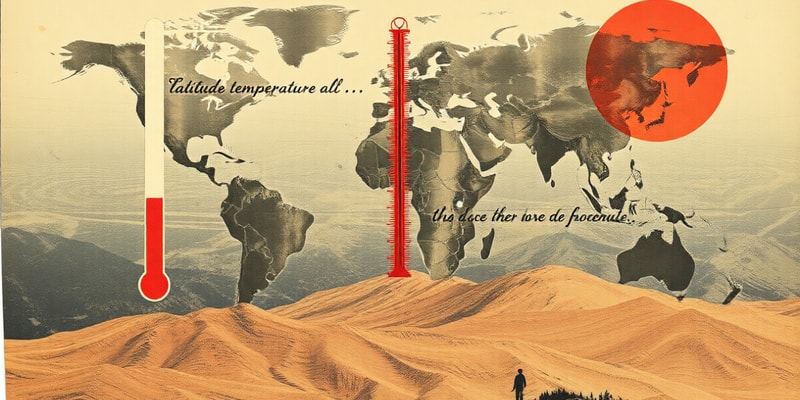 Latitude and Altitude Effects on Temp.