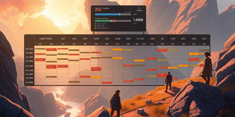 Schedule Planning & Development Quiz