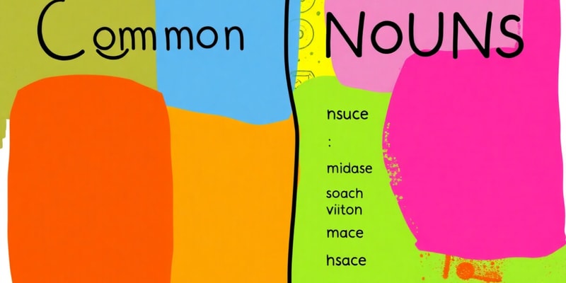 Common and Proper Nouns Quiz