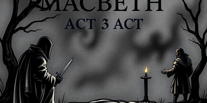 Macbeth Act 3 Scene 1 Summary