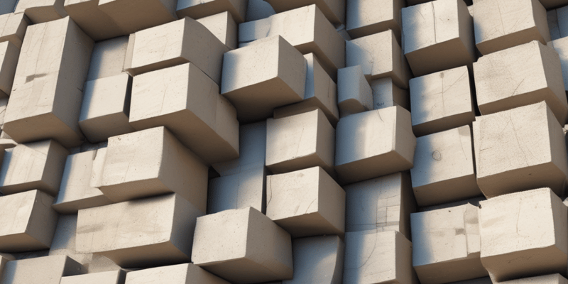 Concrete Blocks: History and Raw Materials