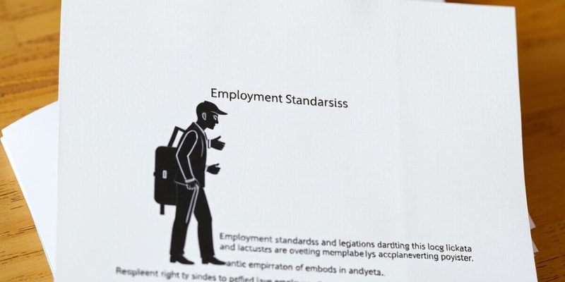 Employment Standards Legislation in Alberta