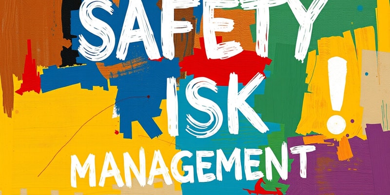 Safety Risk Management Principles