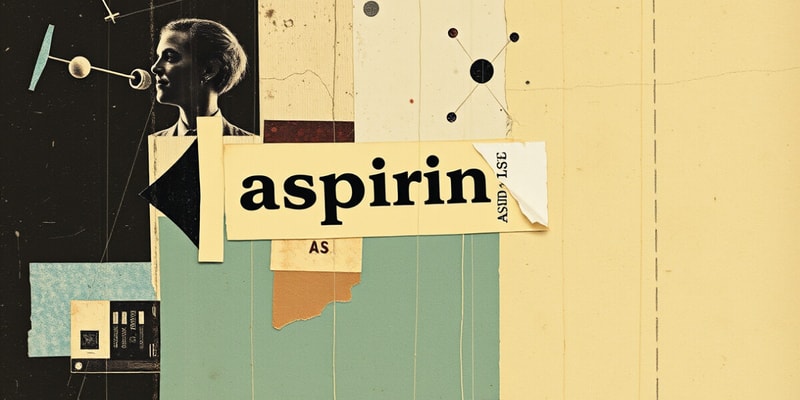 ASA (Aspirin) Flashcards