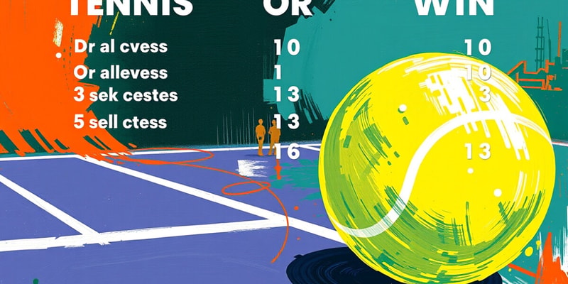 Tennis Scoring Rules Quiz