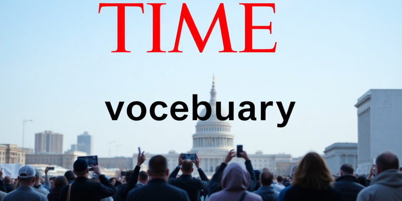 Vocabulary from Time Magazine Article