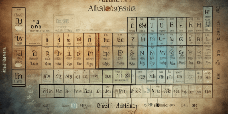 Alkaline Earth Metals Properties