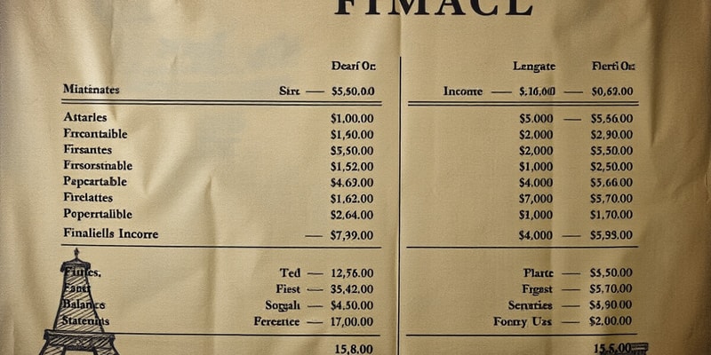 Financial Statements in Corporate Accounting