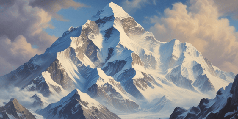 Poetic Description of Mount Everest